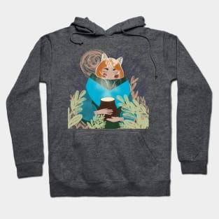 Girl, fox and milk Hoodie